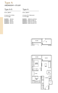 the-continuum-thiam-siew-avenue-singapore-floor-plan-1-bedroom-plus-study-type-A